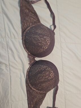 Victoria's Secret Lace Underwire Bra in Plum